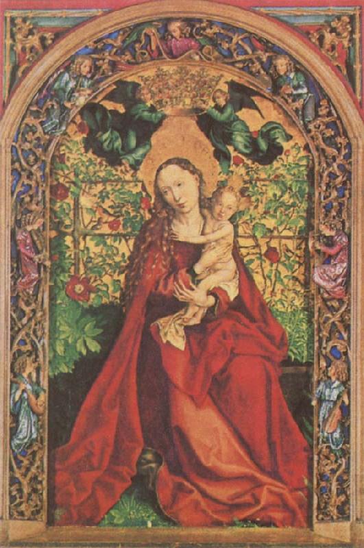 Martin Schongauer Madonna at the Rose Bush